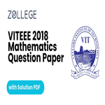 VITEEE 2018 Question Paper with Answer Key PDF for Maths ZPYP